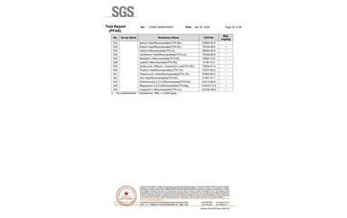 環保測試報告 PFAS CANEC25009106007